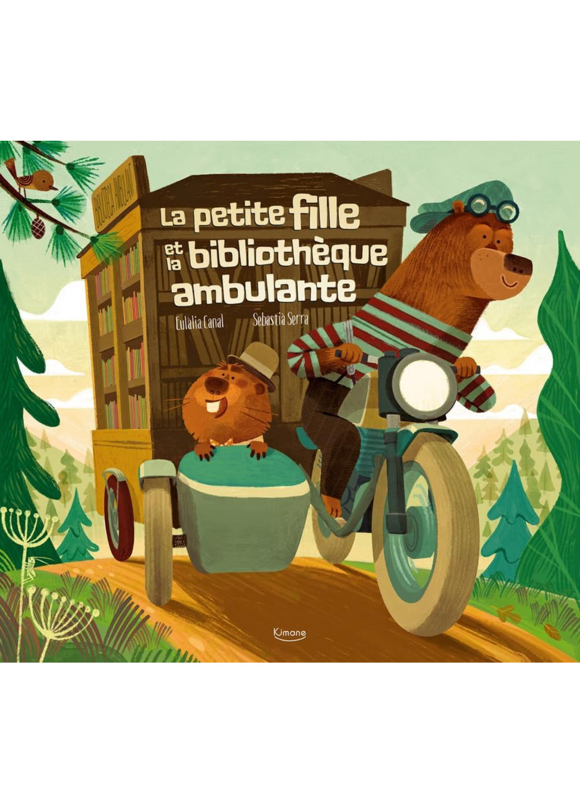 Livre - La petite fille et la bibliothèque ambulante - Kimane