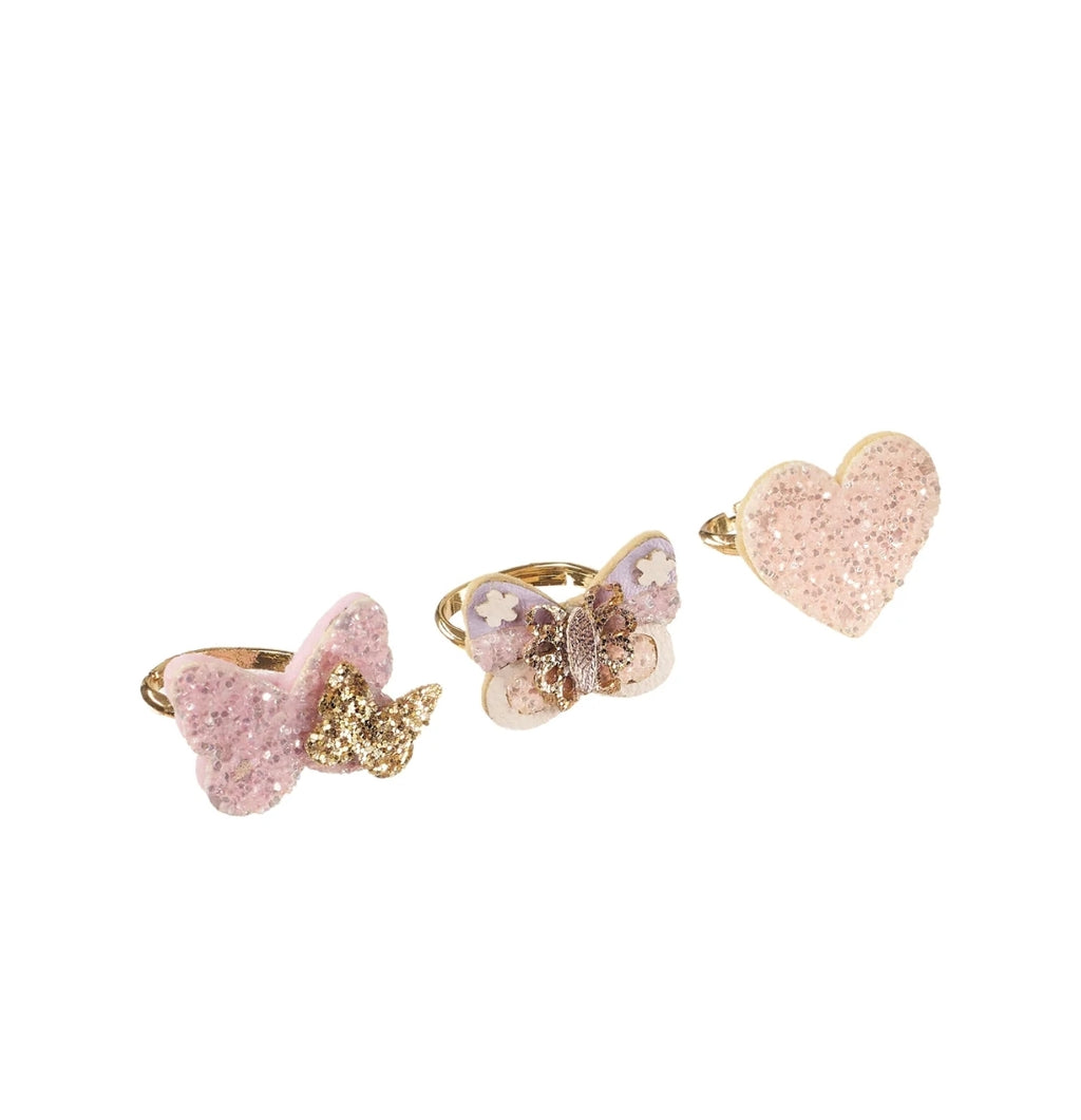 Lot de 3 bagues - Papillon - Rockahula