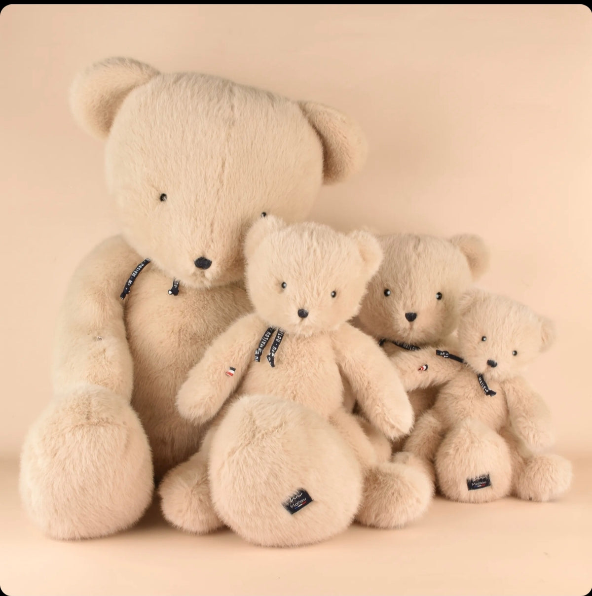 Peluche ours Sowen 30 cm - Sable - Maïlou
