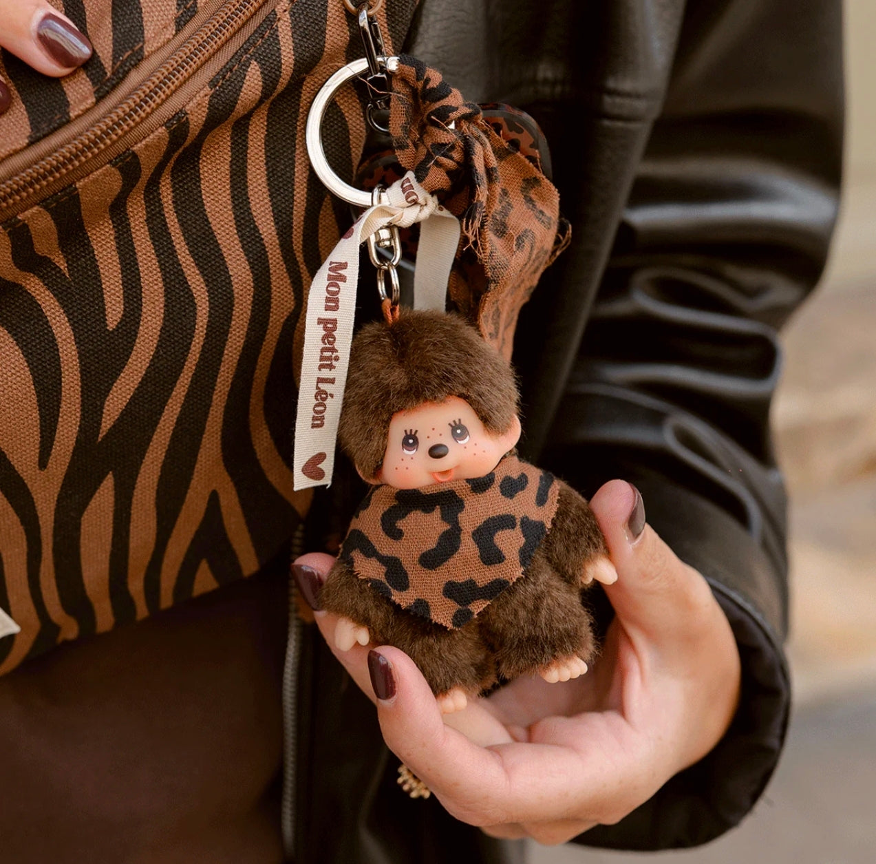 Porte-clés Grigri Kiki - Léopard Marron - Mon Petit Léon