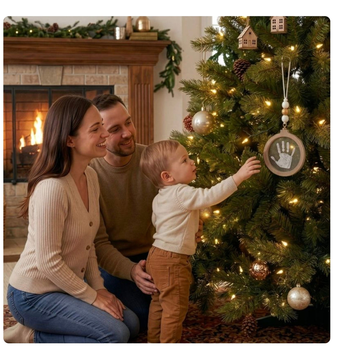 Boule de Noël empreinte - Transparente - Petit Artichaut