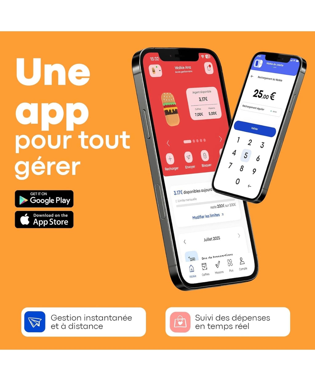 Porte-monnaie sans contact - Burger - Money Walkie