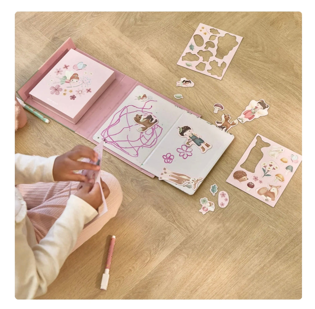 Livre de dessin magnétique Rosa - Fairy Garden