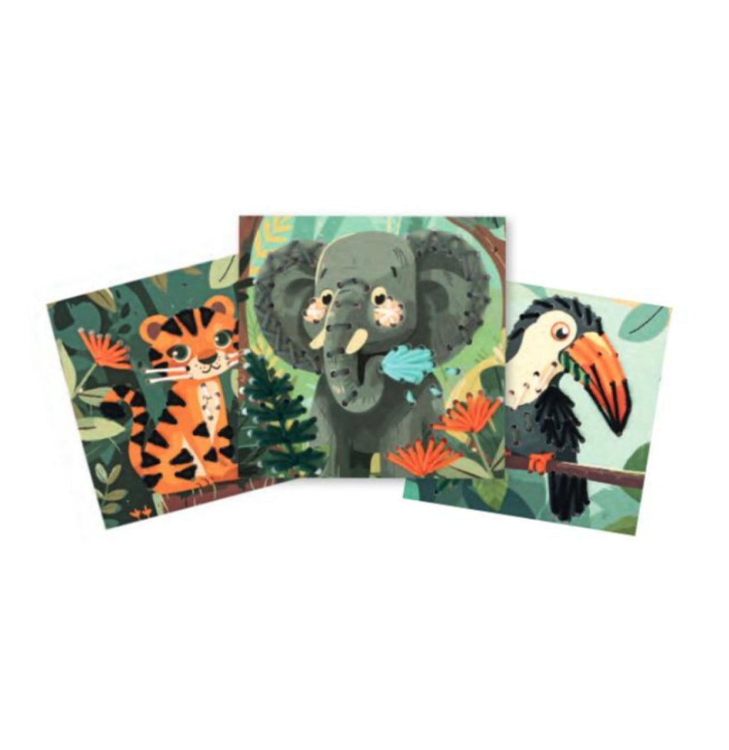 Cartes à broder - Jungle - Graine Créative