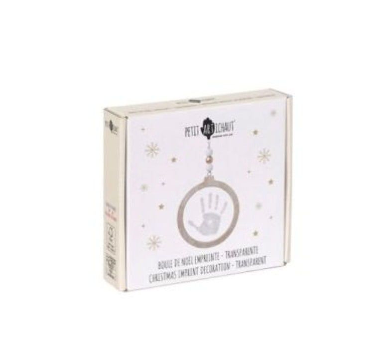 Boule de Noël empreinte - Transparente - Petit Artichaut