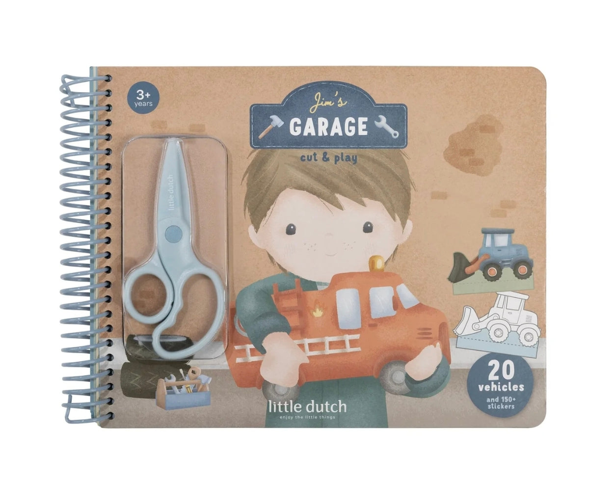 Livre avec ciseaux - Jim - Little Dutch