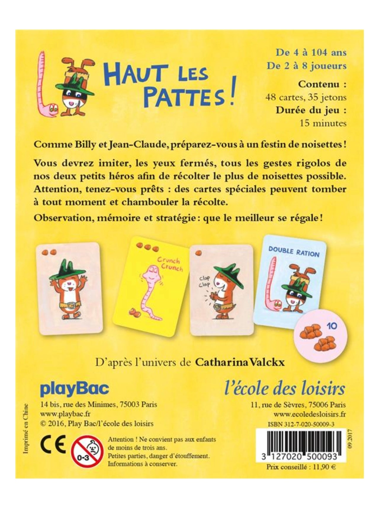 Jeu de société - Haut les pattes - L'école des loisirs