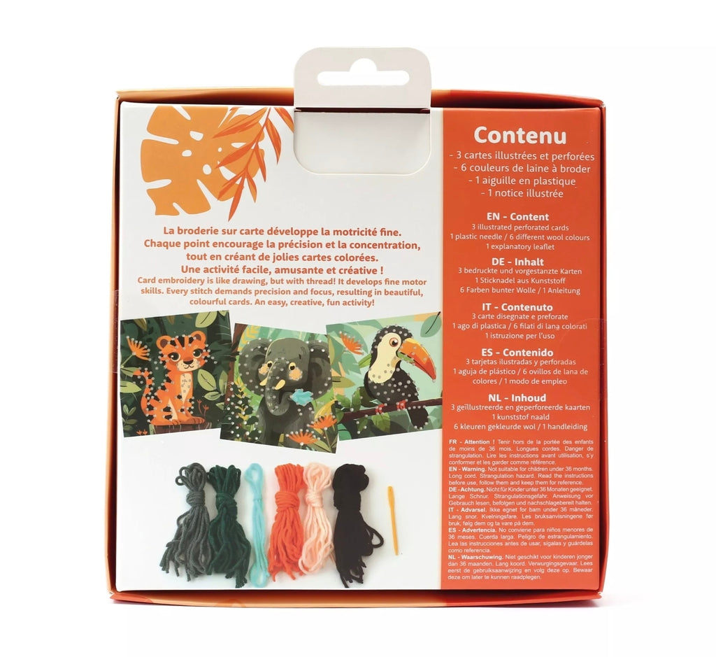 Cartes à broder - Jungle - Graine Créative