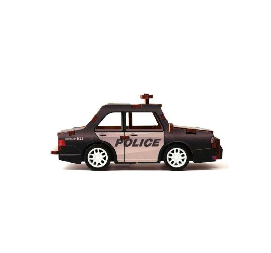 Maquette bois - Véhicule  Police - Graine Créative