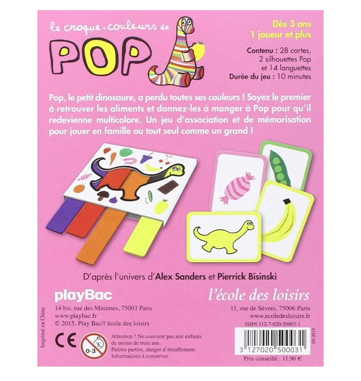 Jeu Croque Couleurs de POP - Moulin Roty x Ecole des Loisirs