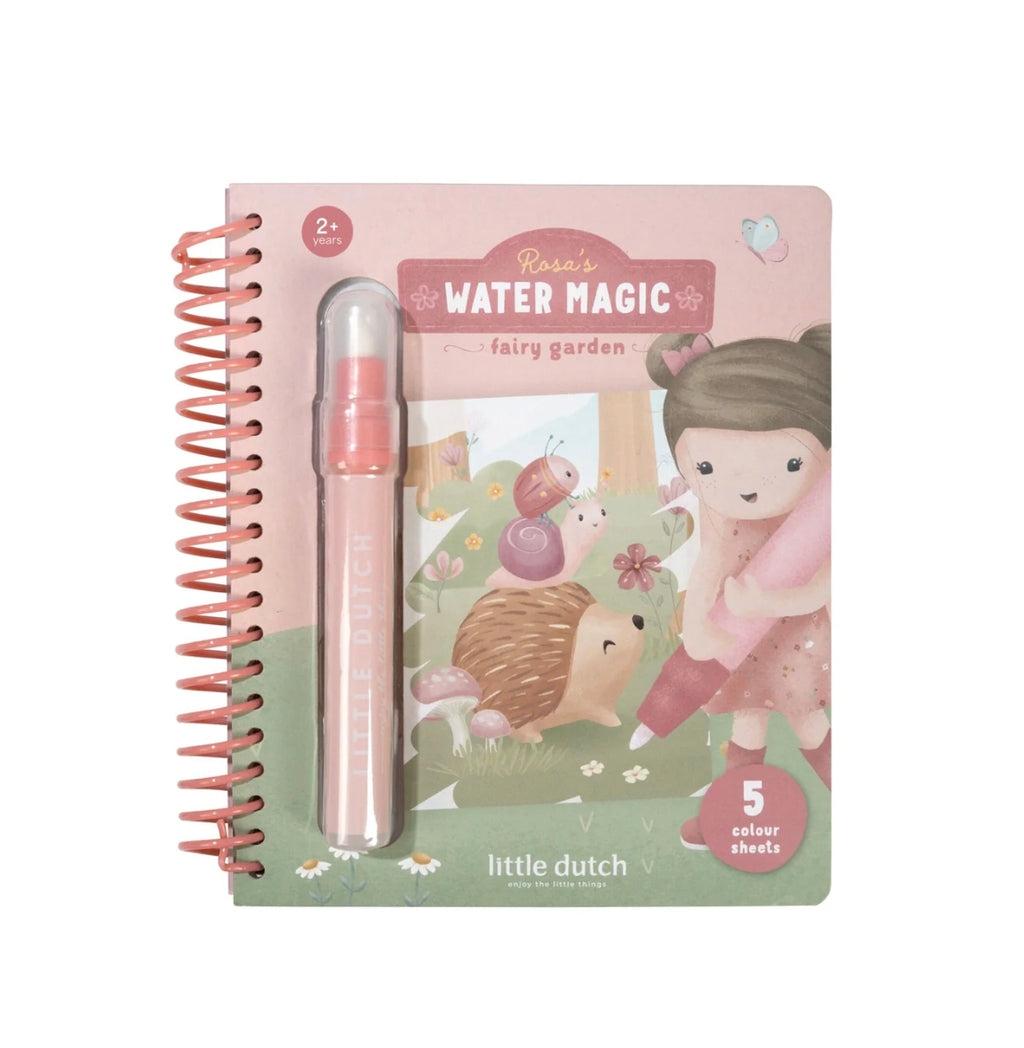 Cahier de coloriage à l'eau Rosa - Safari Friends - Little Dutch
