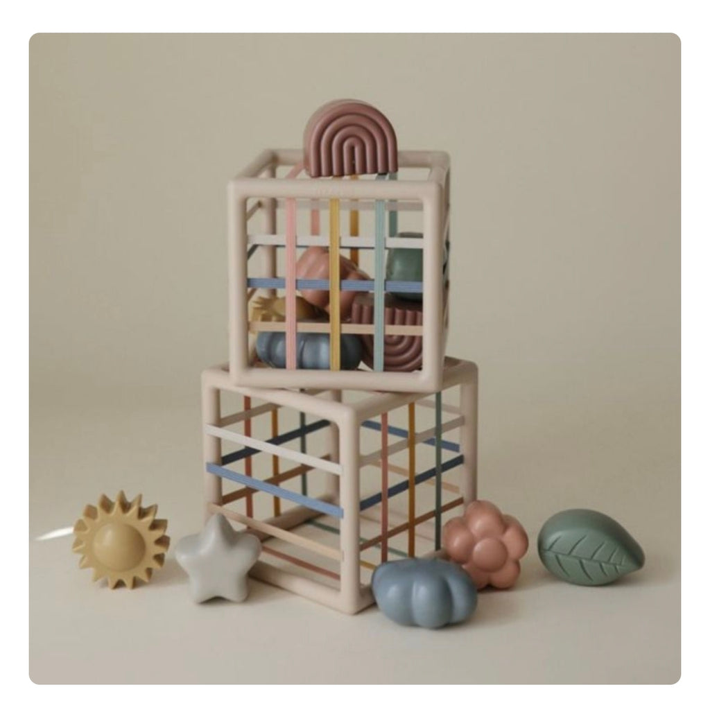 Boîte à formes - Elastiques - Mushie