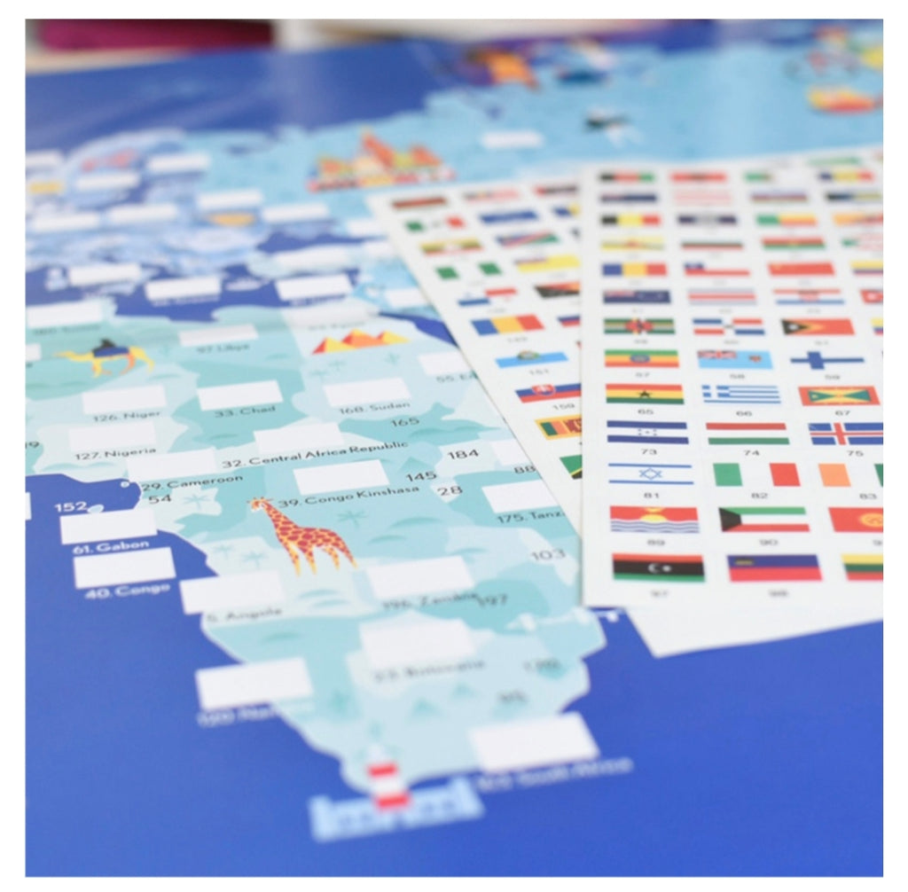 Poster et stickers - Drapeaux du monde - Poppik