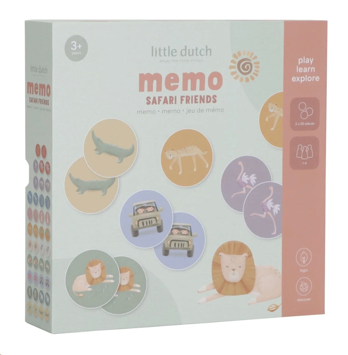 Jeu mémo - Safari Friends - Little Dutch