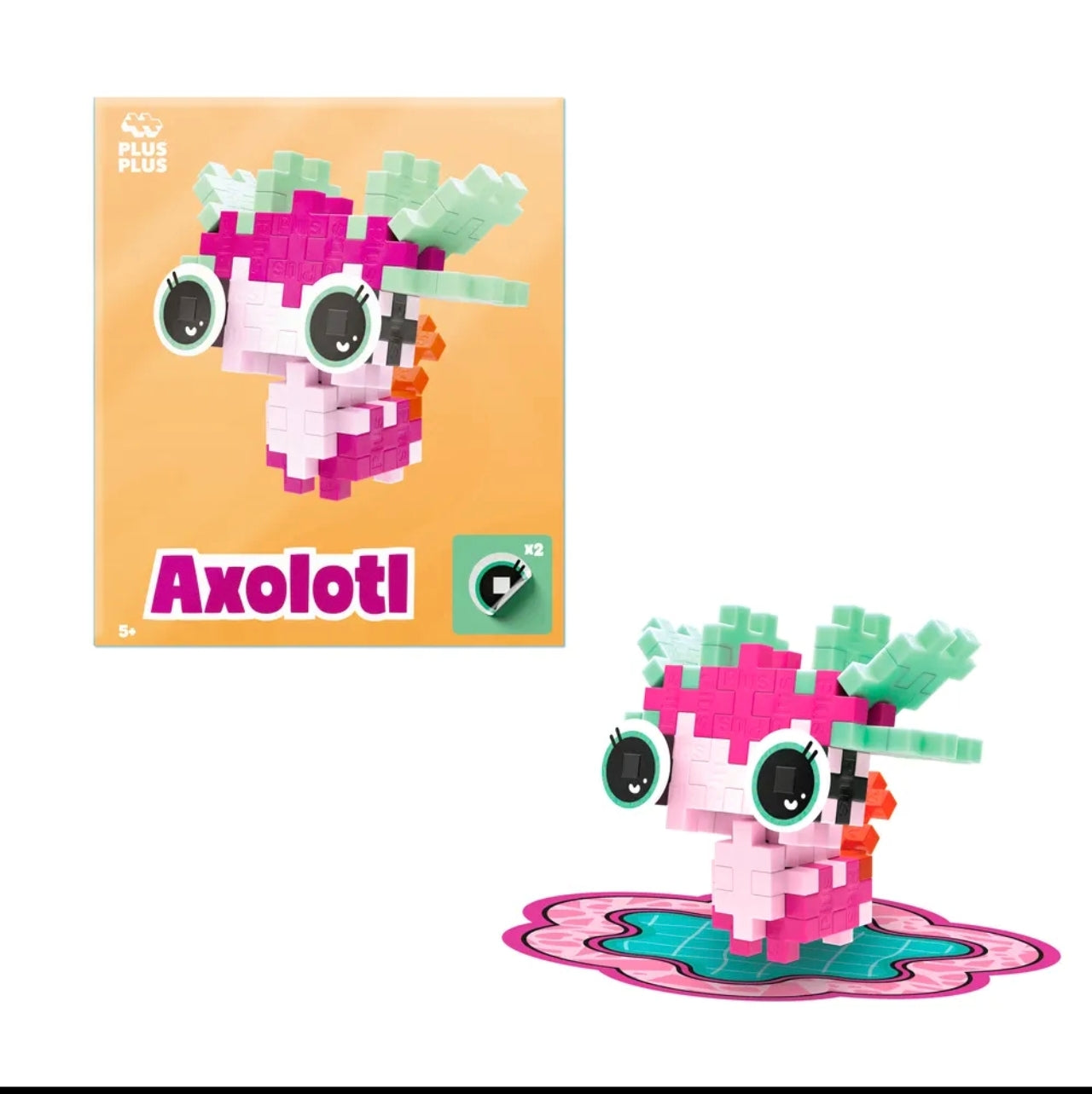 Jeu de construction Pop Animaux - Axolotl - Plus Plus