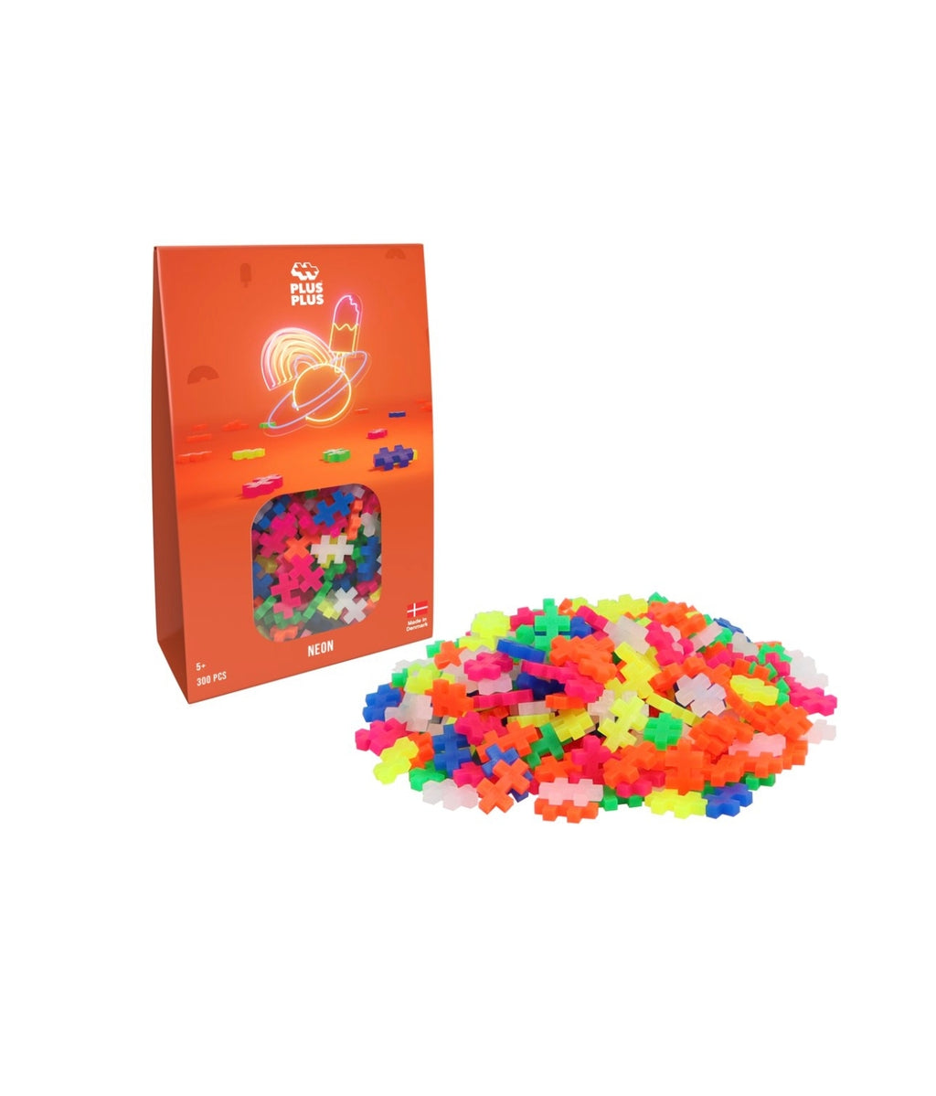 Jeu de construction 300 pièces - Néon - Plus Plus