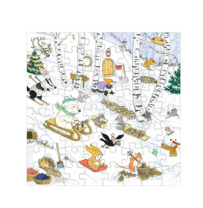 4 Puzzles évolutifs - Calinours fête les saisons - L'Ecole des Loisirs