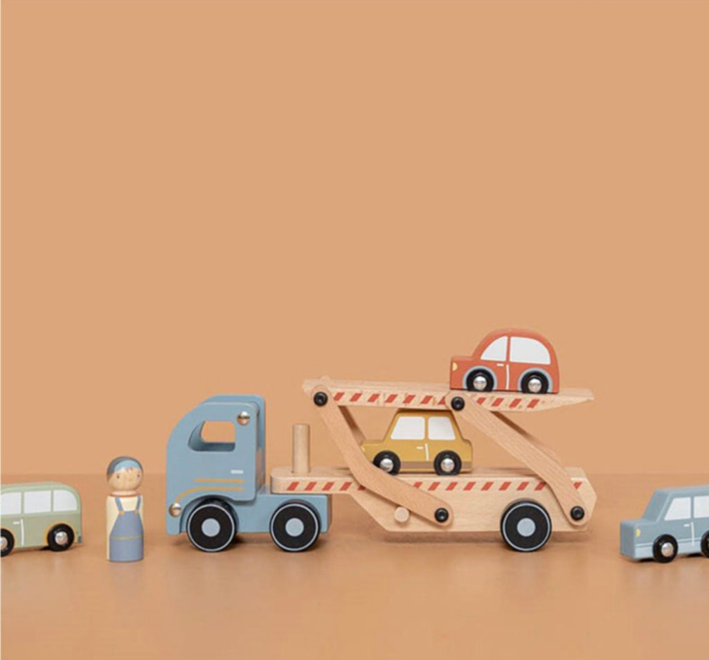 Camion transporteur en bois - Little Dutch