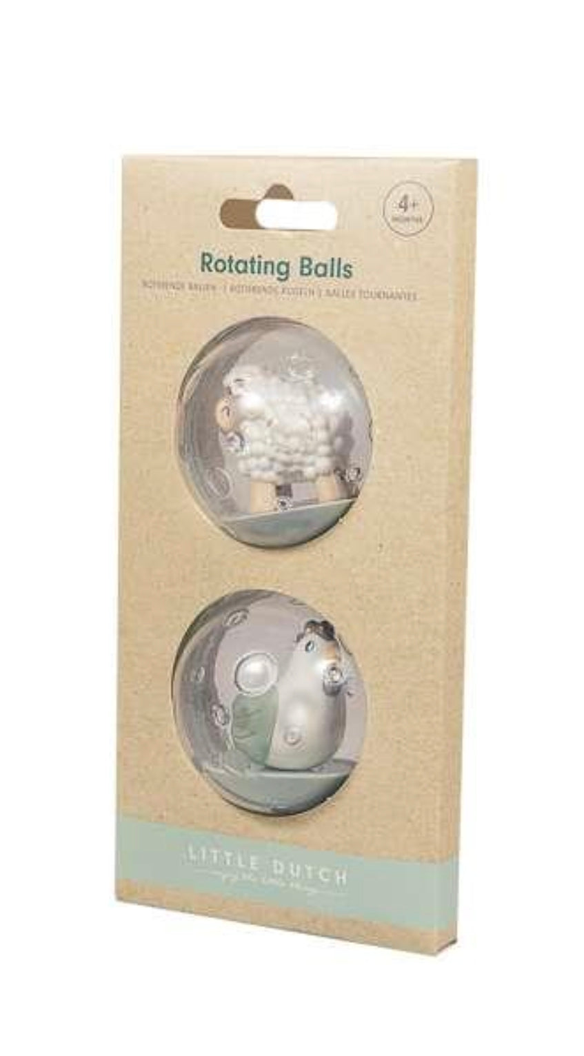 Set de 2 balles tournantes - Little Farm - Little Dutch