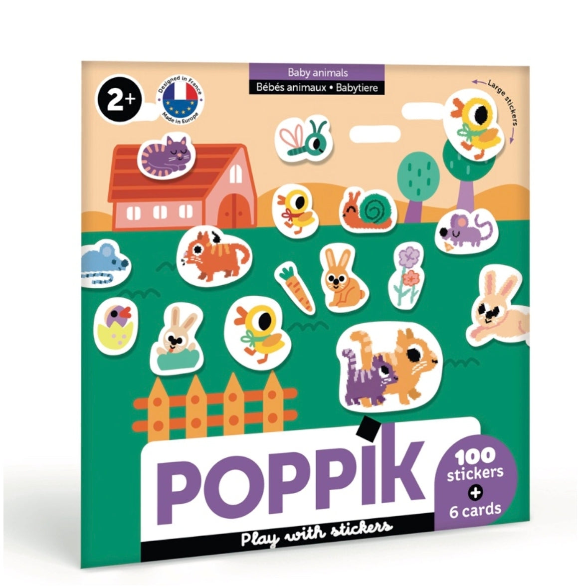 Cartes et stickers - Bébés Animaux - Poppik