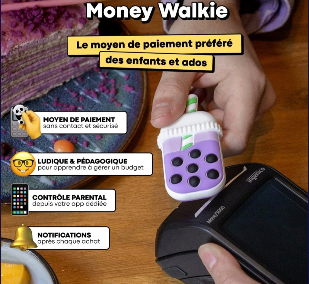 Porte-monnaie sans contact - Bubble Tea - Money Walkie