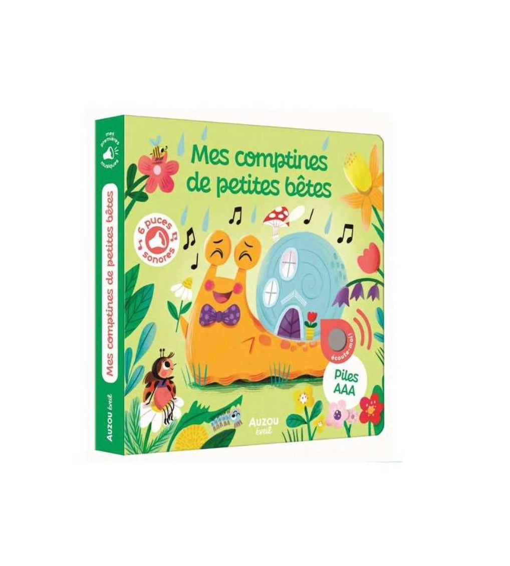 Livre sonore - Mes comptines des petites bêtes - Auzou