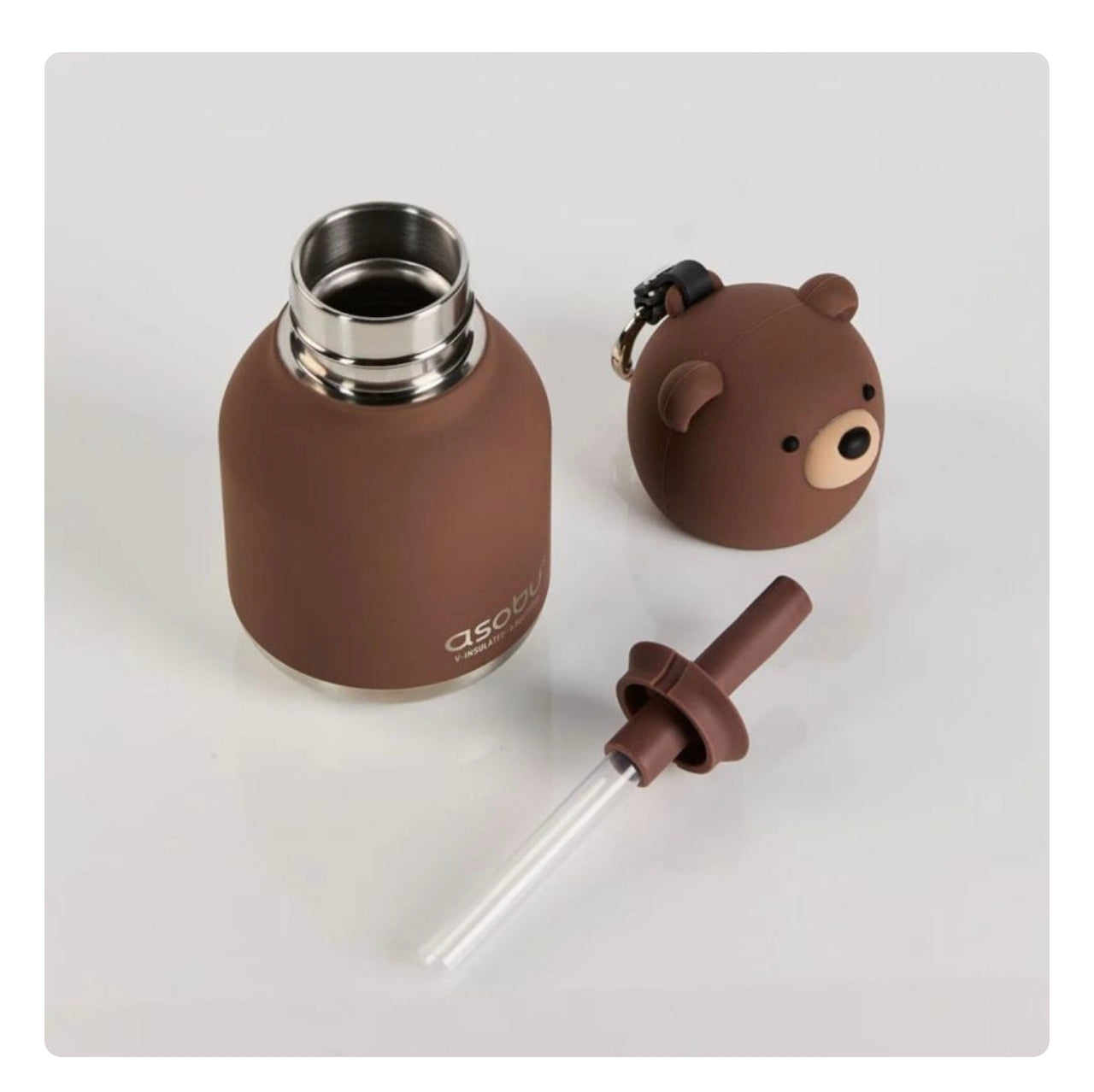 Gourde isotherme - Mini ours brun - Asobu