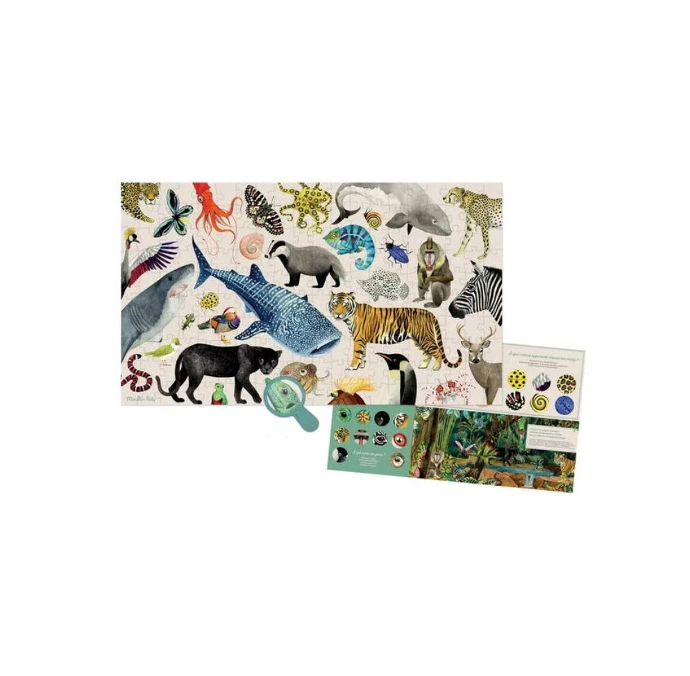 Puzzle 200 pièces - Les animaux du monde - Moulin Roty