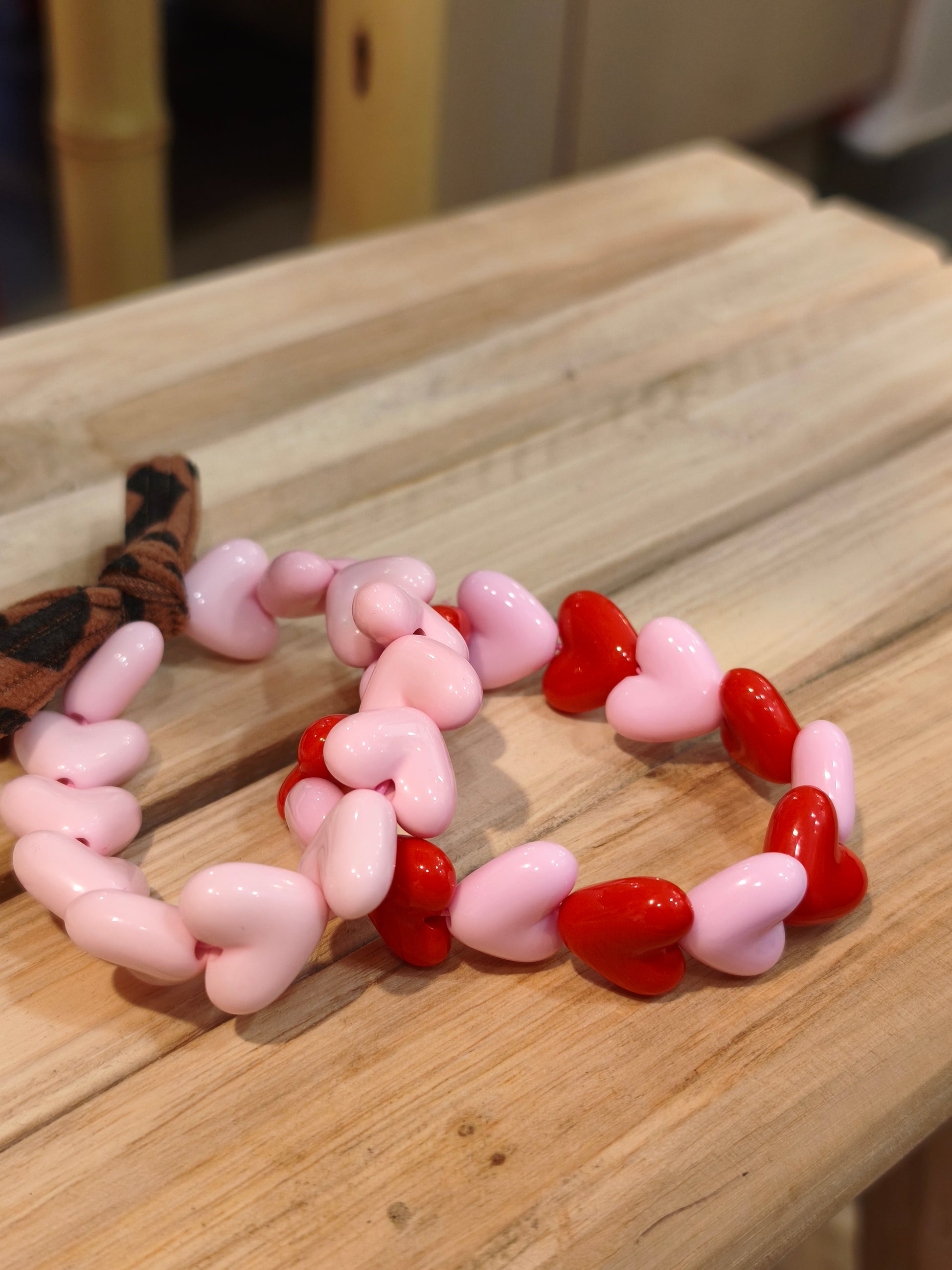Bracelet adulte - Maxi coeurs - Gaga