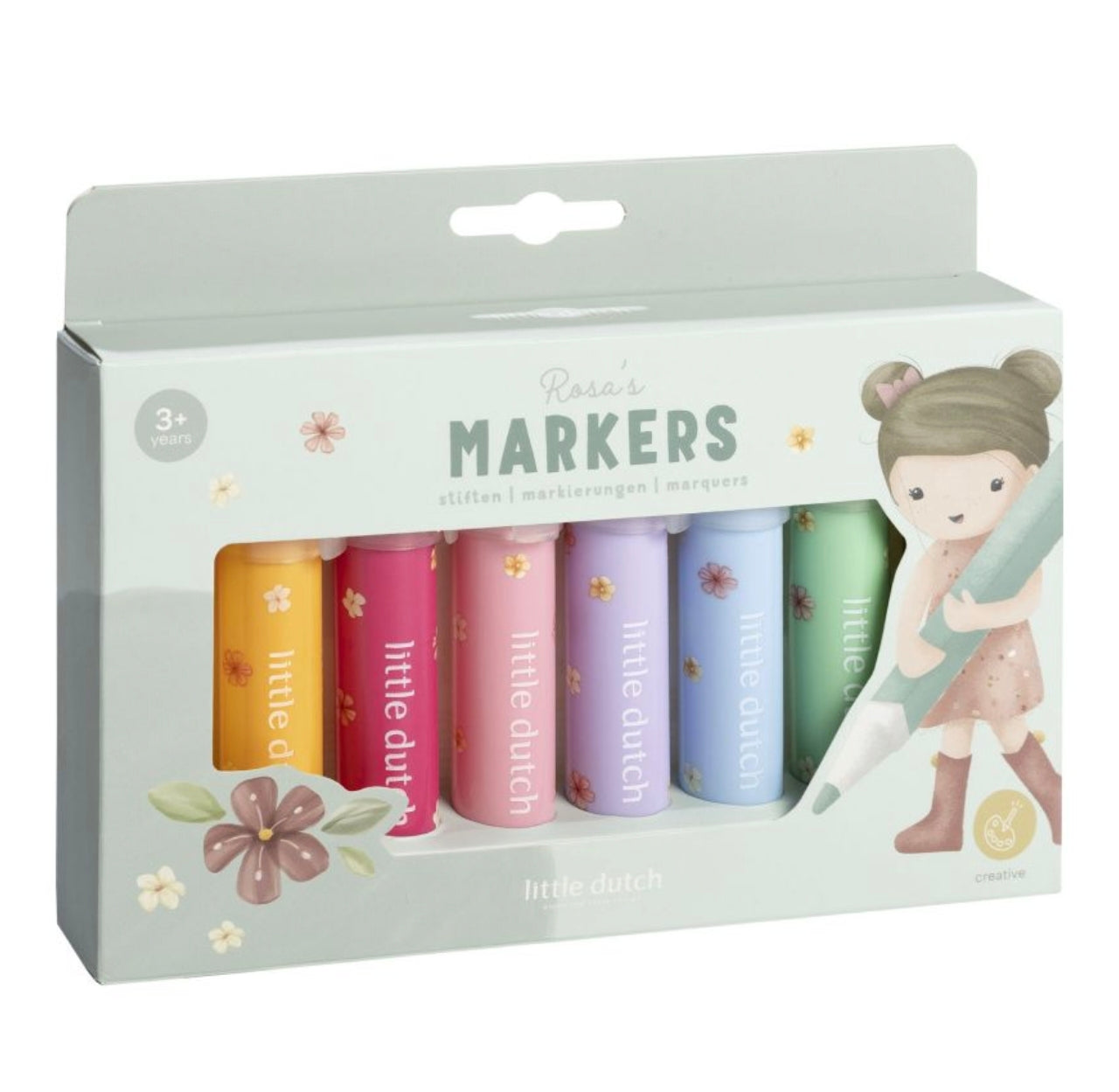 Feutres pour petits - Rosa - Little Dutch