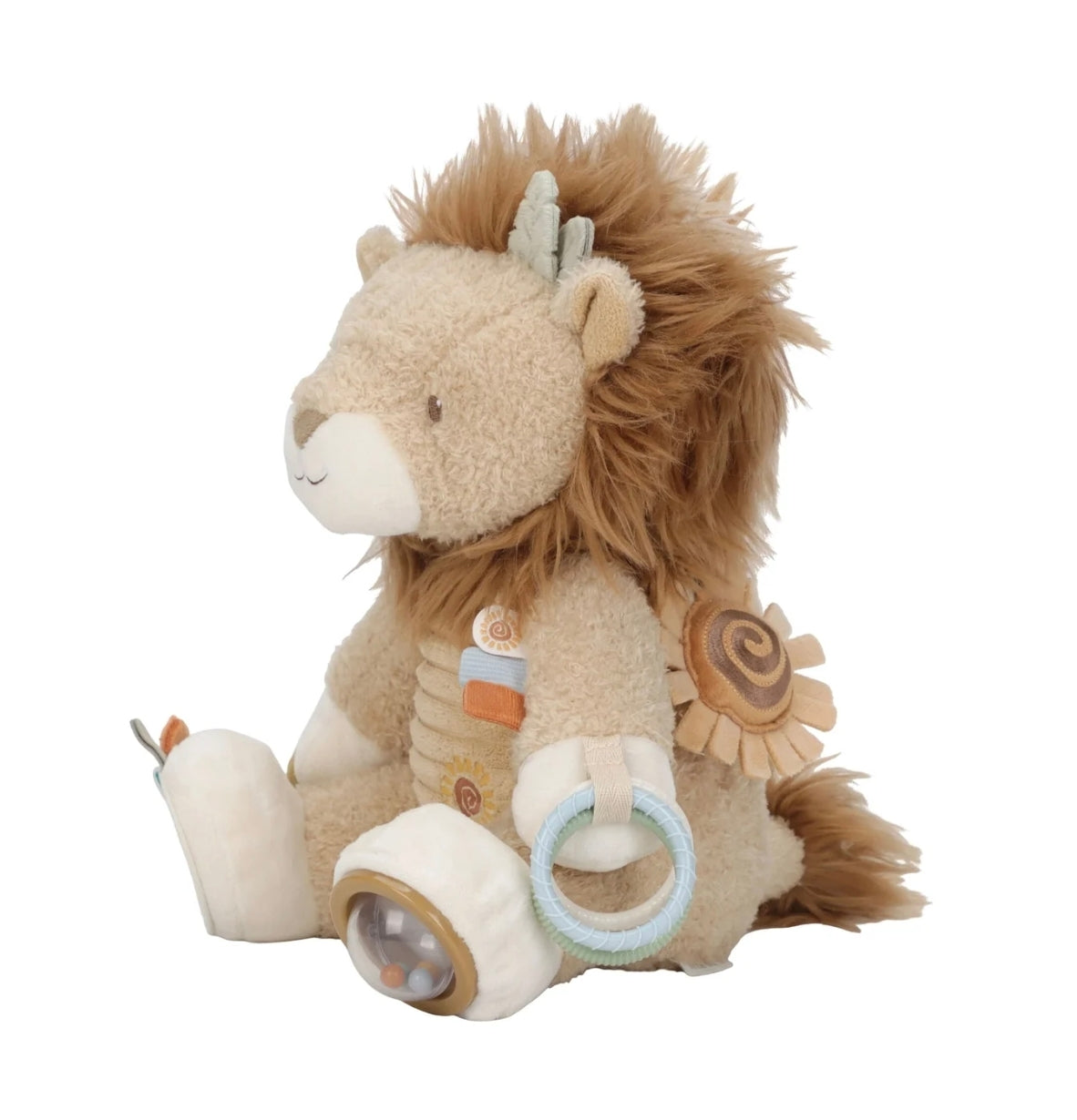 Peluche d'activités Lion  - Safari - Little Dutch