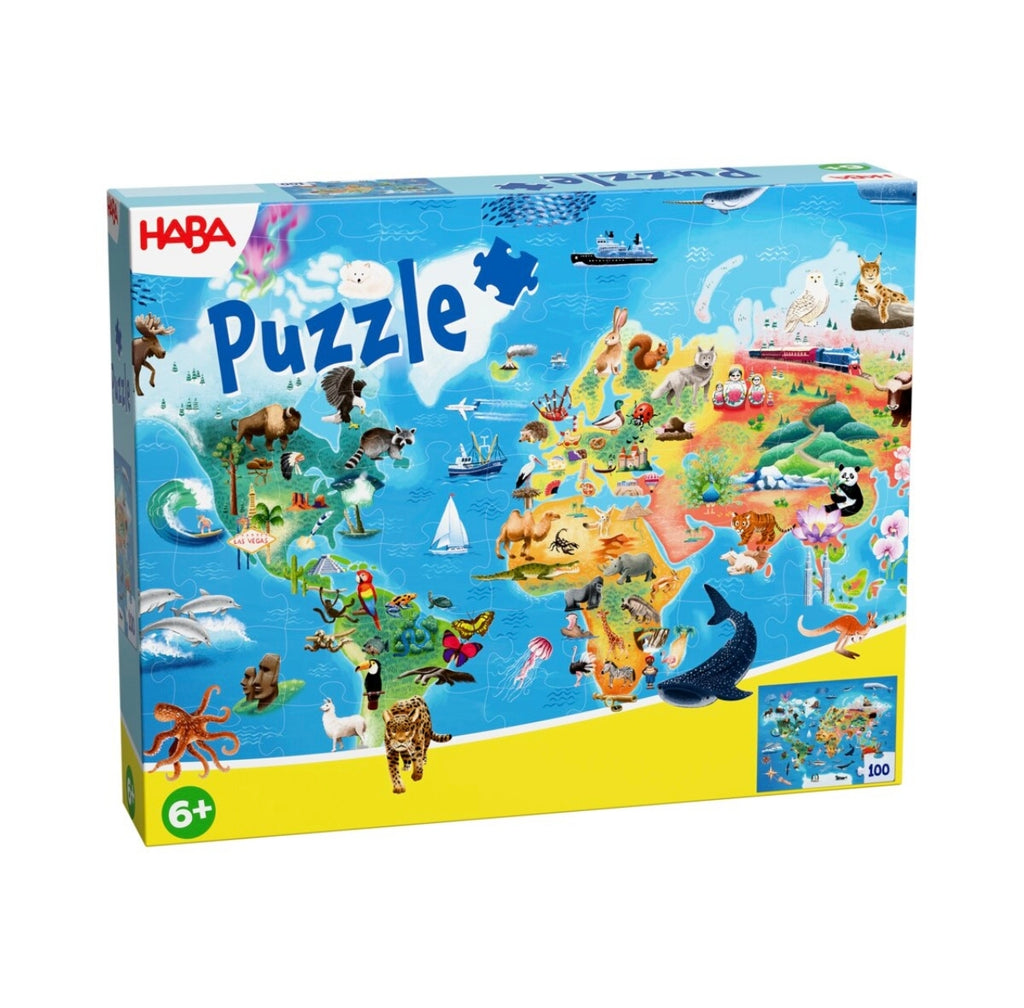 Puzzle - Carte du Monde - Haba