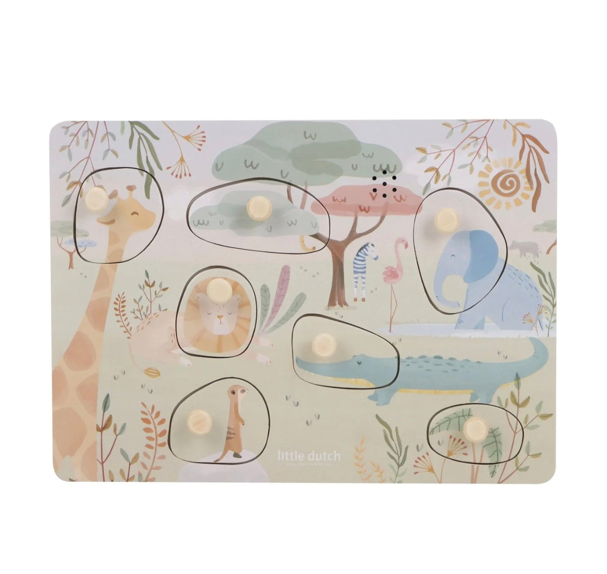 Puzzle sonore en bois - Safari Friends - Little Dutch