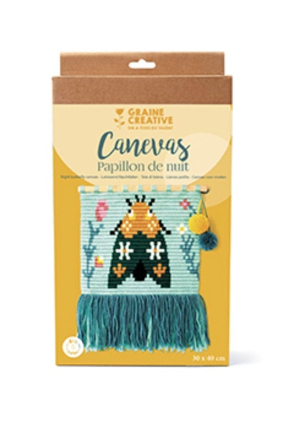 Canevas - Papillon de nuit - Graine Créative