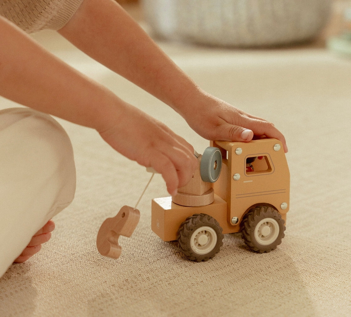 Camion grue en bois - Little Dutch