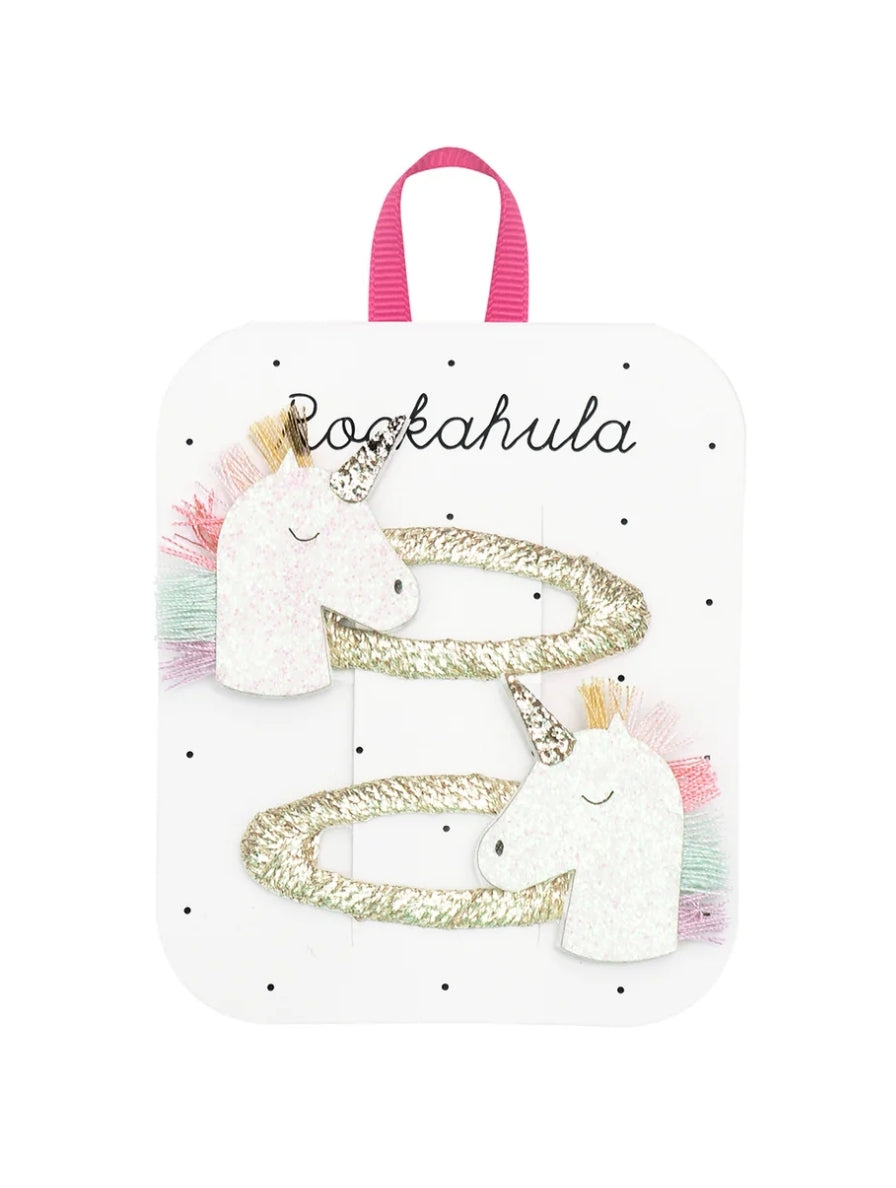 Lot de 2 barrettes - Licorne - Rockahula