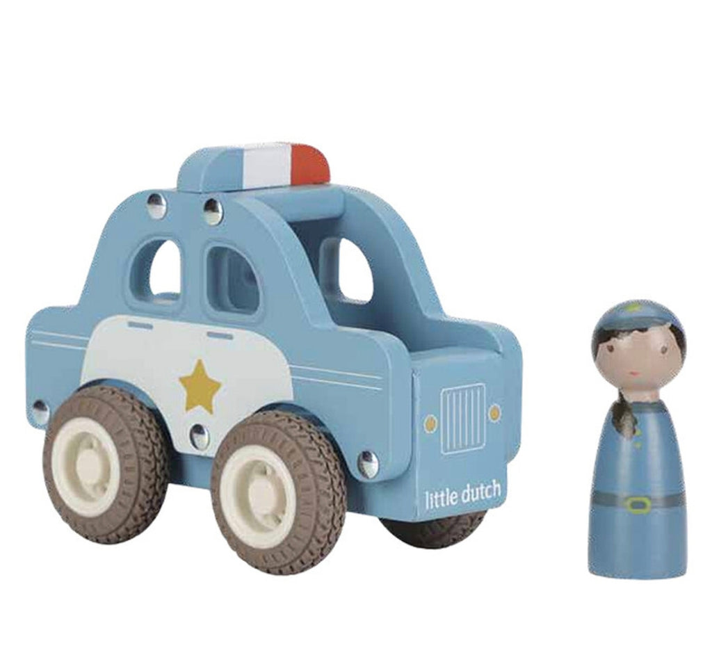 Voiture de police en bois - Little Dutch