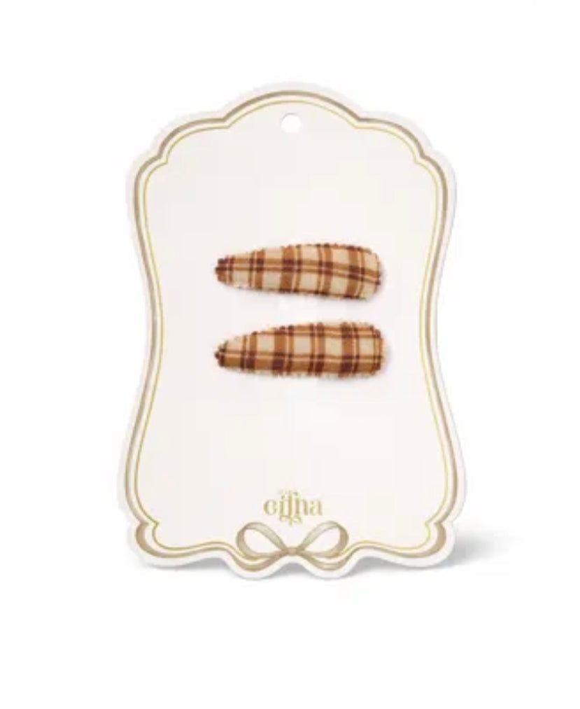Lot de 2 barrettes - Vichy - Mrs Ertha