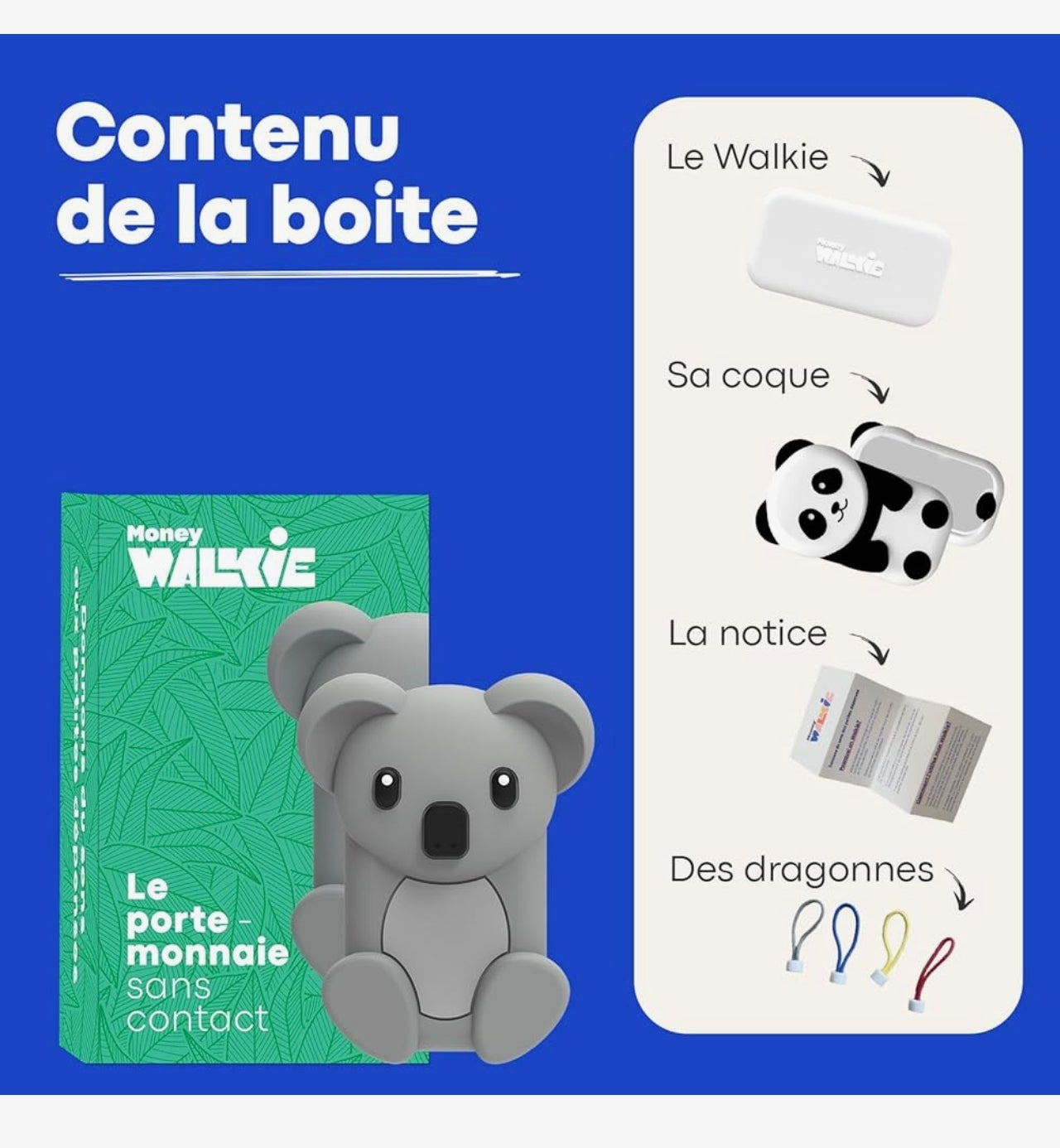 Porte-monnaie sans contact - Panda - Money Walkie