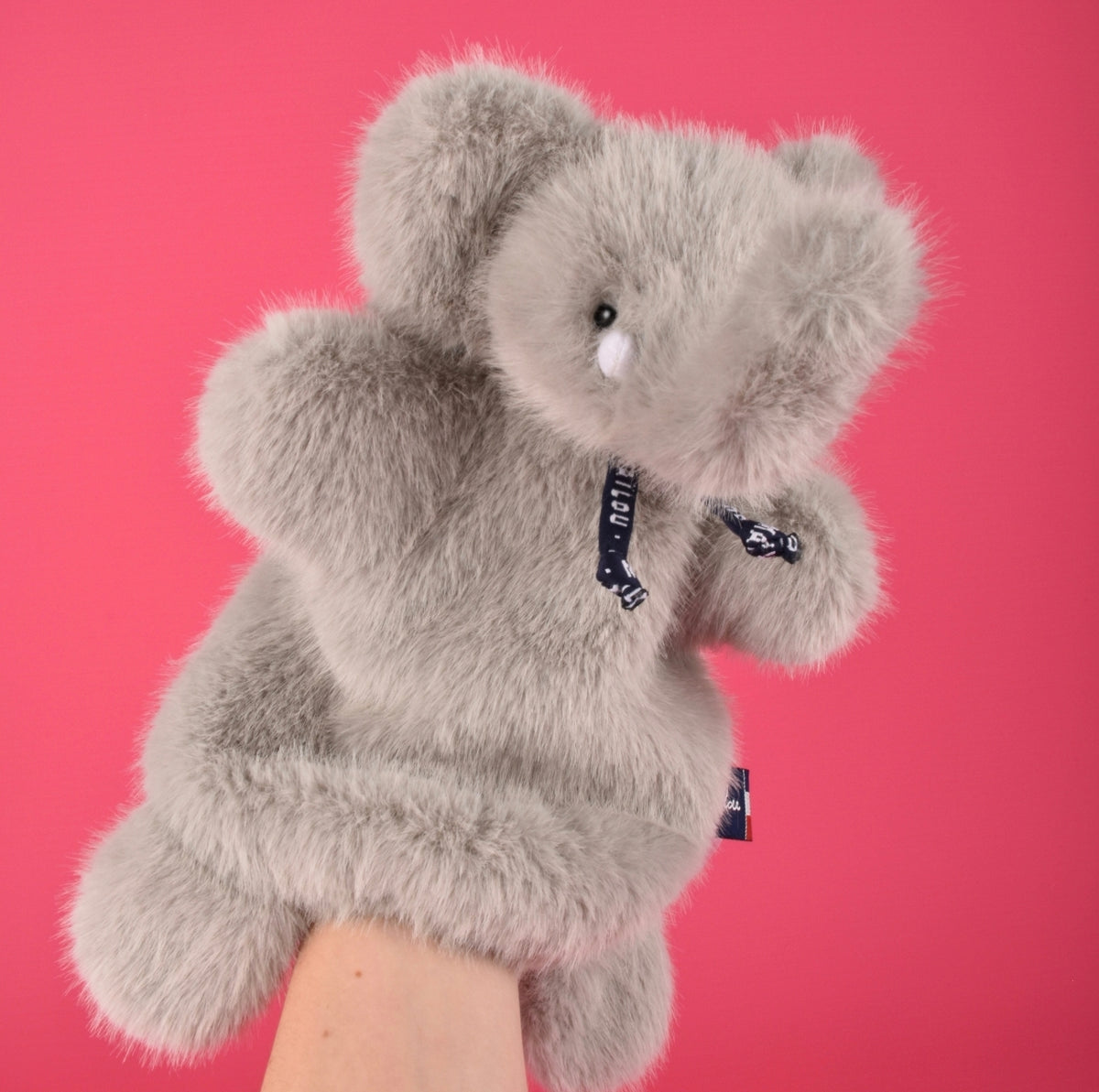 Marionnette éléphant Sowen - Gris - Maïlou