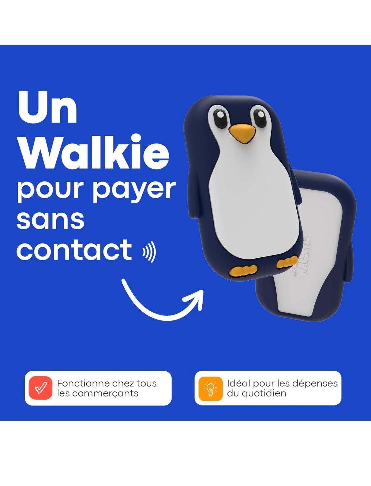 Porte-monnaie sans contact - Pingouin - Money Walkie