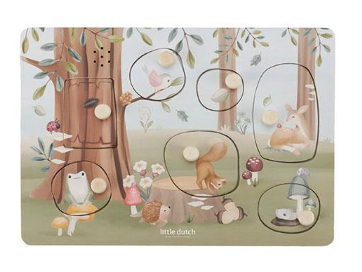 Puzzle sonore en bois FSC - Forest Friends - Little Dutch