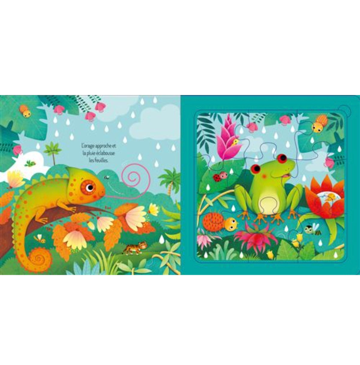 Livre puzzle - La Jungle - Usborne