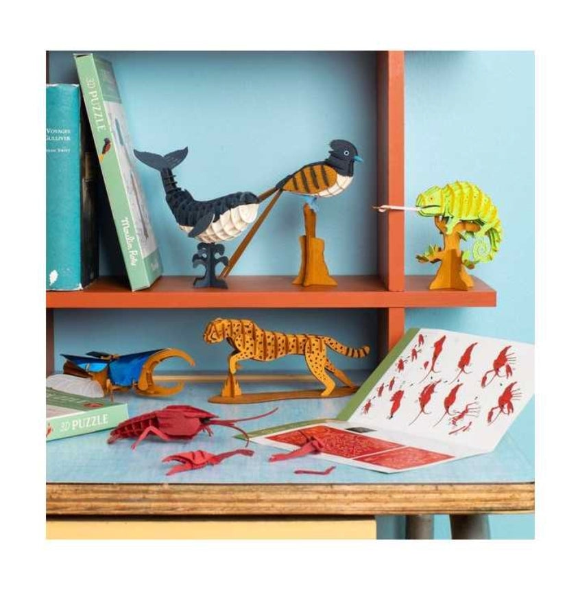 Puzzle 3D - Gobe-mouche du paradis - Moulin Roty