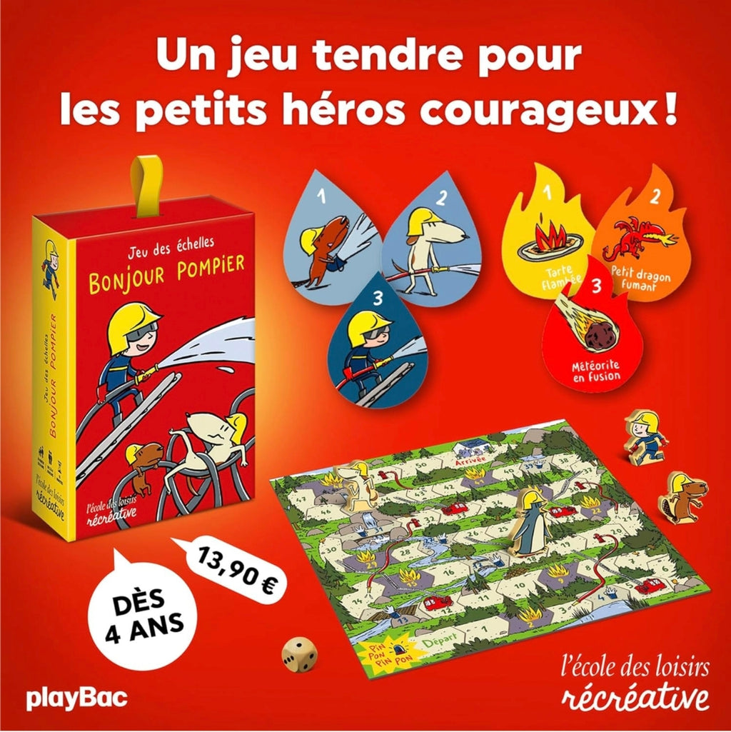 Jeu de société - Bonjour Pompier - L'école des loisirs