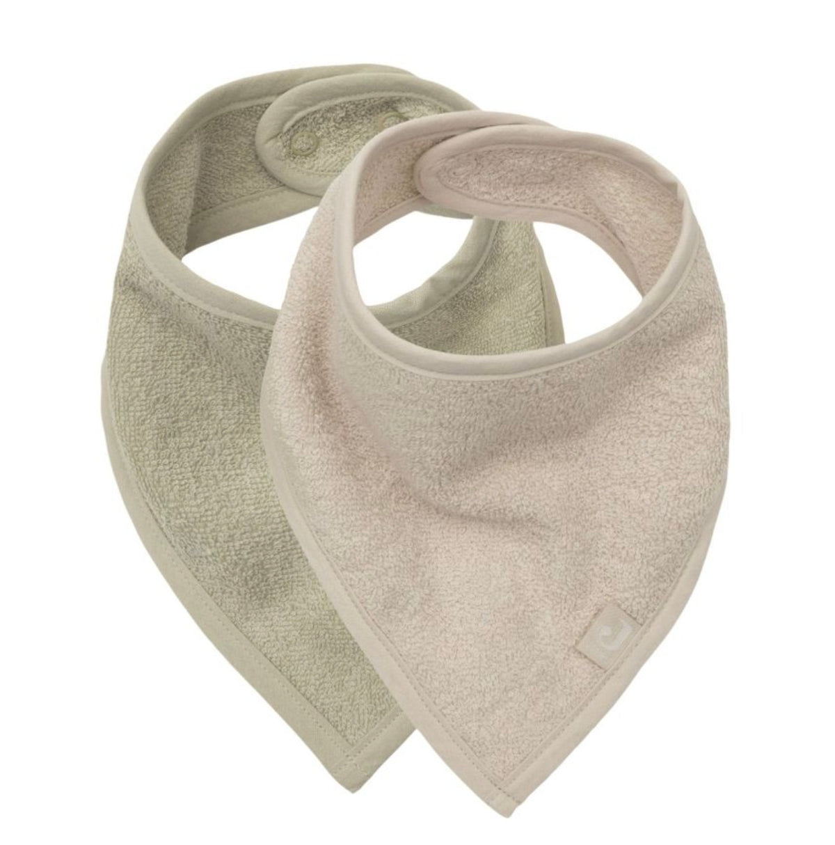 Set de 2 bavoirs bandana -  Matcha/Sand - Jollein