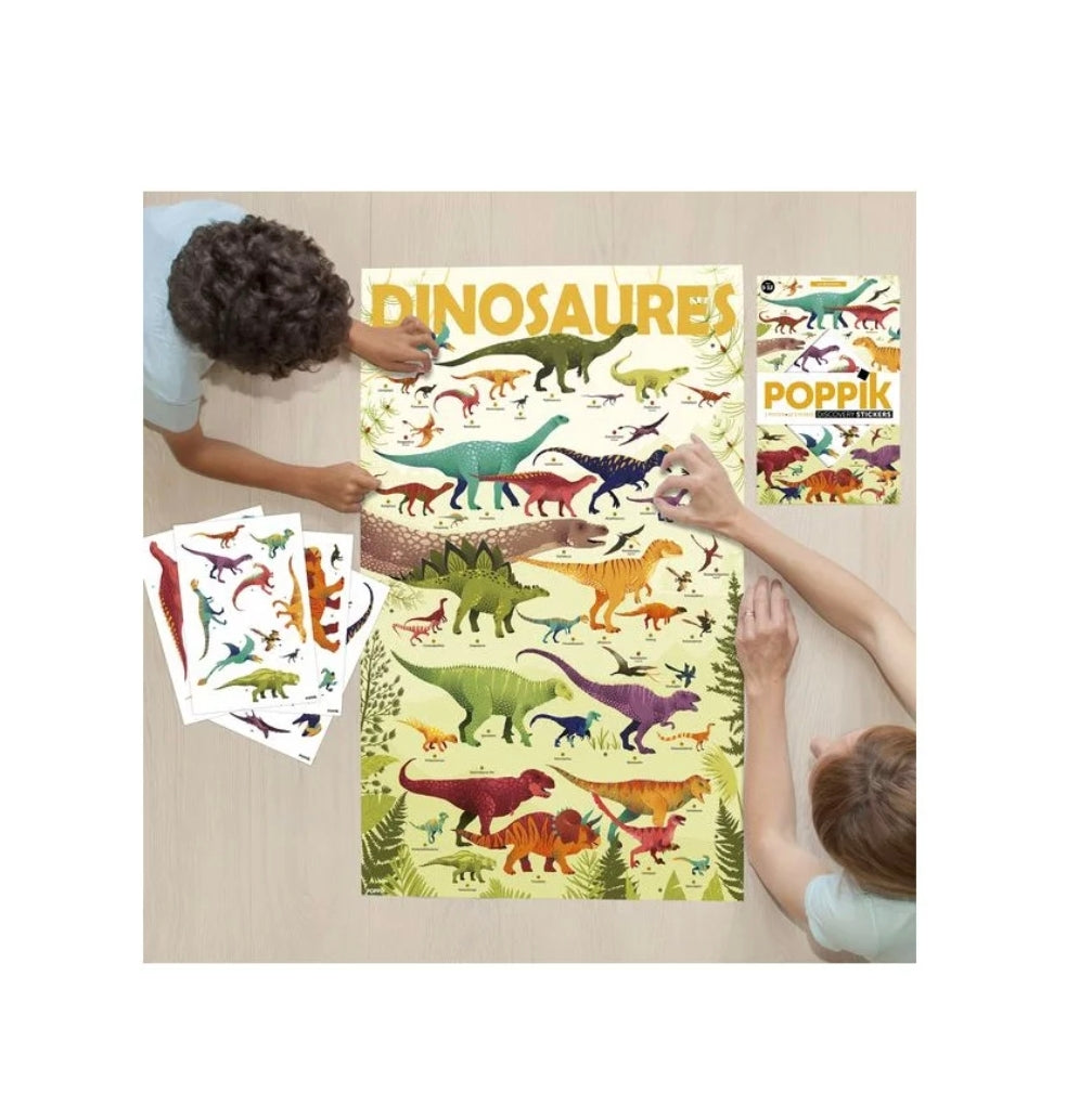 Poster et stickers - Dinosaures - Poppik