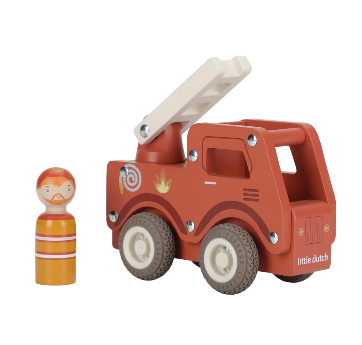 Camion de pompiers en bois FSC - Little Dutch