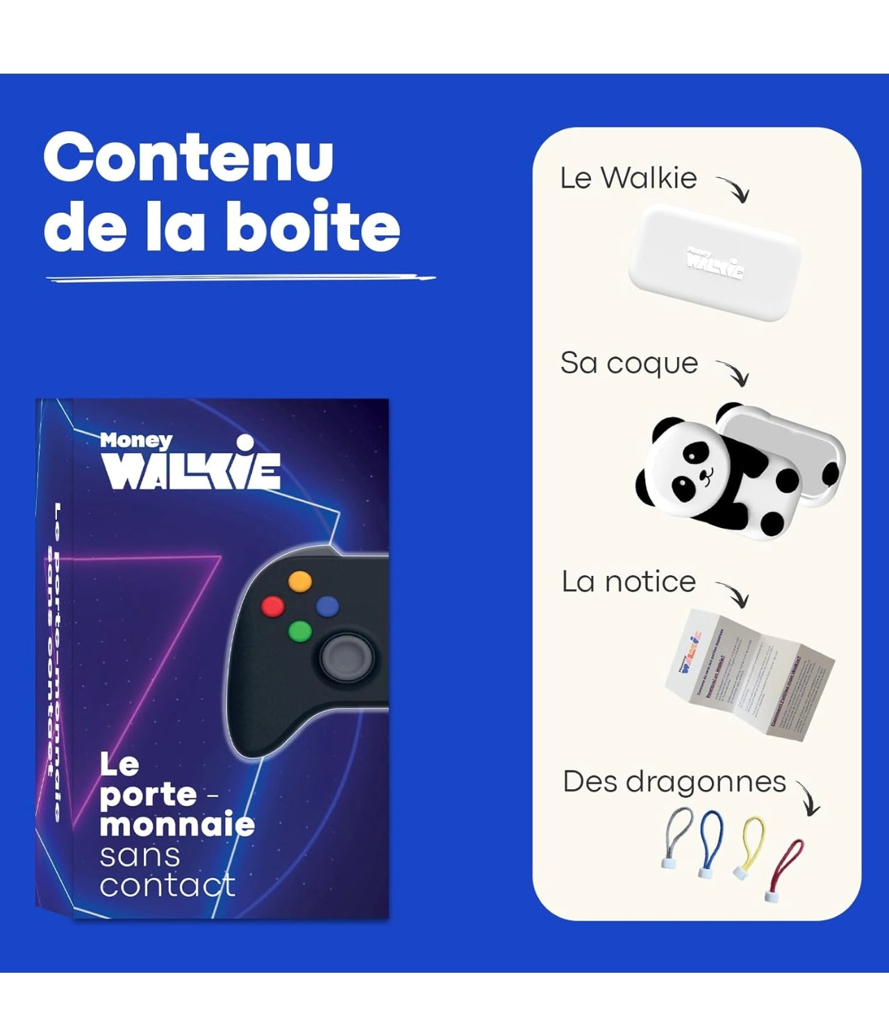 Porte-monnaie sans contact - Manette - Money Walkie