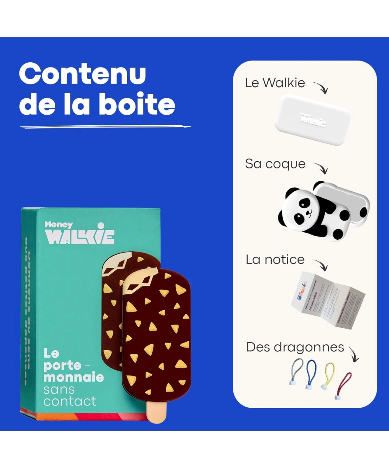 Porte-monnaie sans contact - Glace - Money Walkie